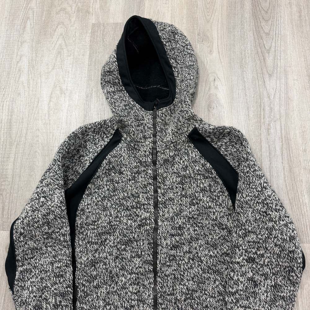 KUHL Hoodie Jacket Large Alska Hoody Full Zip Wool Blend Stout Knit Heavyweight - Picture 2 of 7